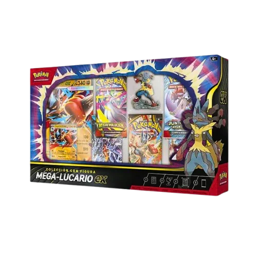 Imagen de Caja Mega Lucarior EX Figure Box - Pokémon TCG - Español